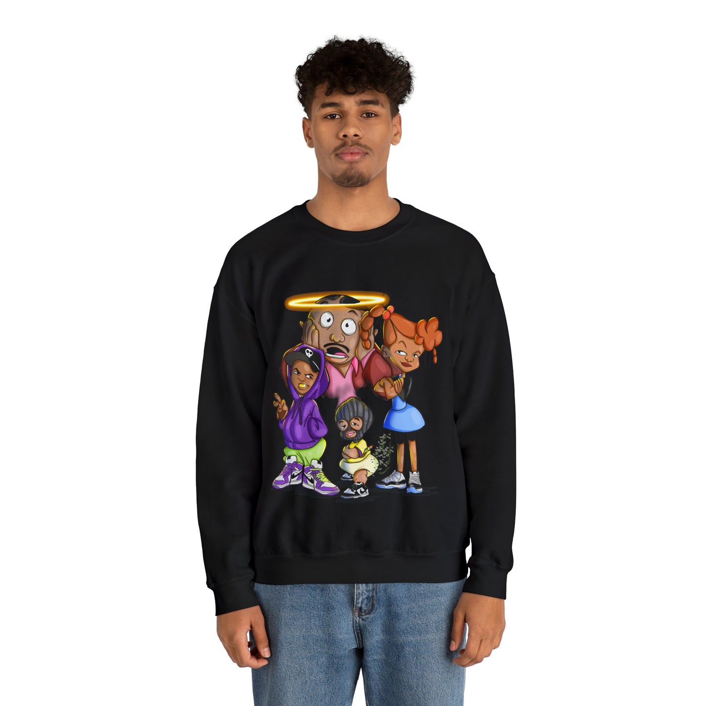 Cozy Nostalgia: BeBe's Kids Crewneck Sweatshirt for Cold-Weather Comfort