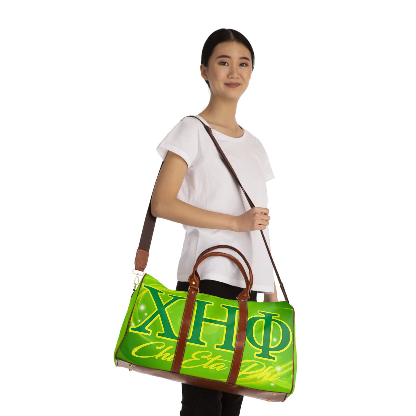 Chi Eta Phi Greek Letter Unique Waterproof Travel Bag - Your Stylish Companion for Journeys!