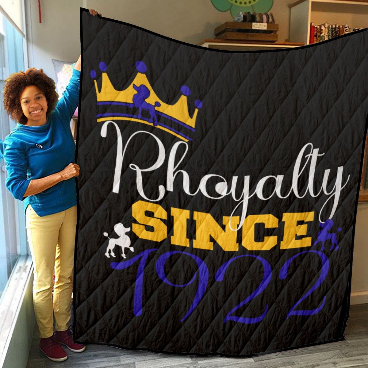 Sigma Gamma Rho Lightweight & Breathable Quilt - Wake Up Refreshed in SGRho Style