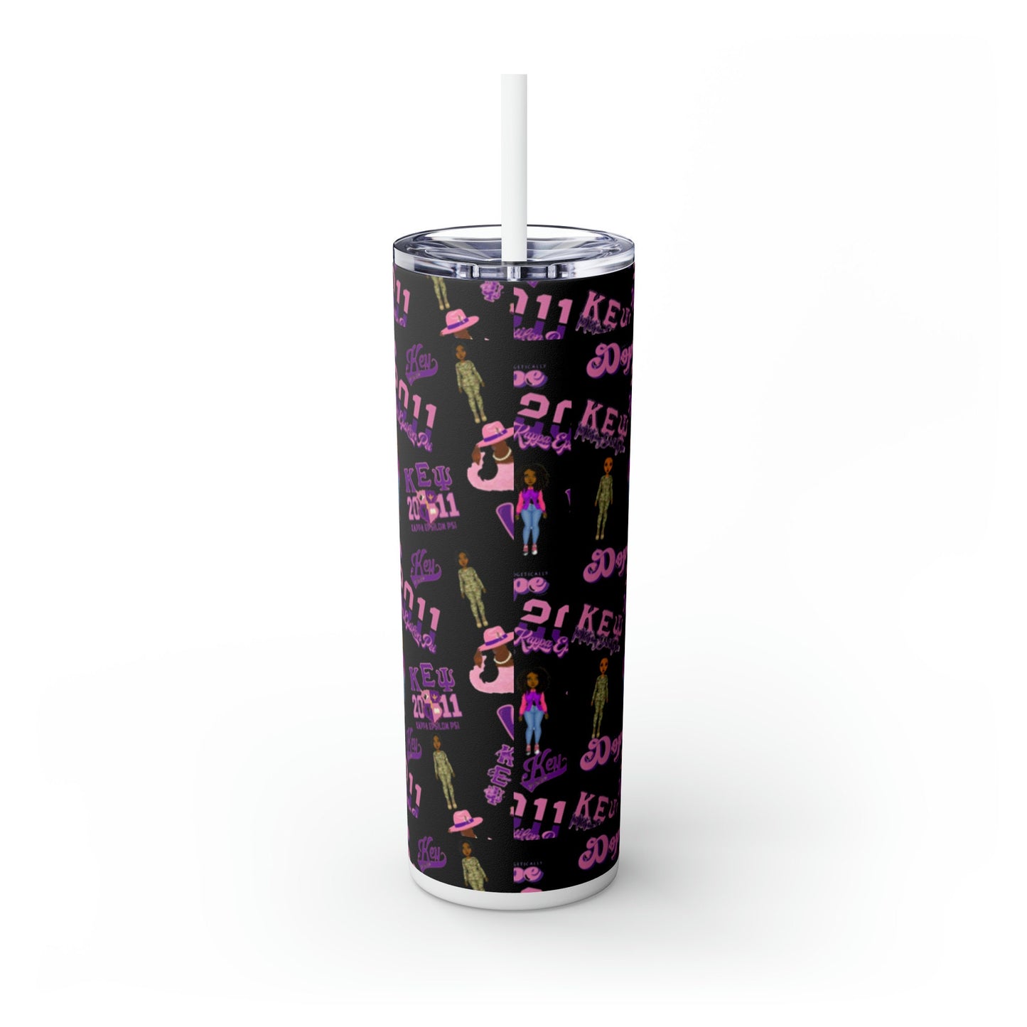 Sip in Sisterhood: Kappa Epsilon Psi Collage Stainless Steel Tumbler