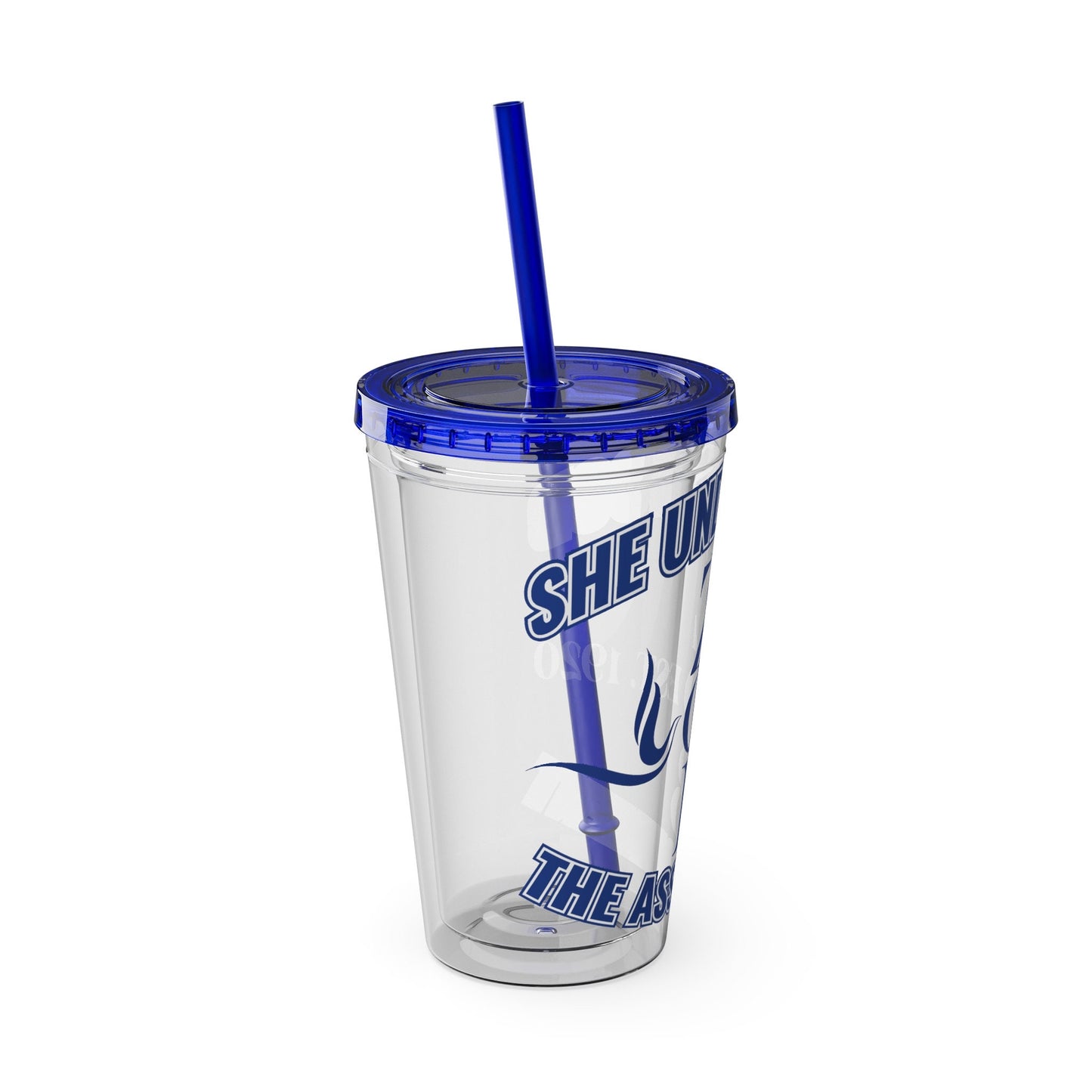 Zeta Phi Beta Sunsplash Tumbler - Empowered Elegance on the Go