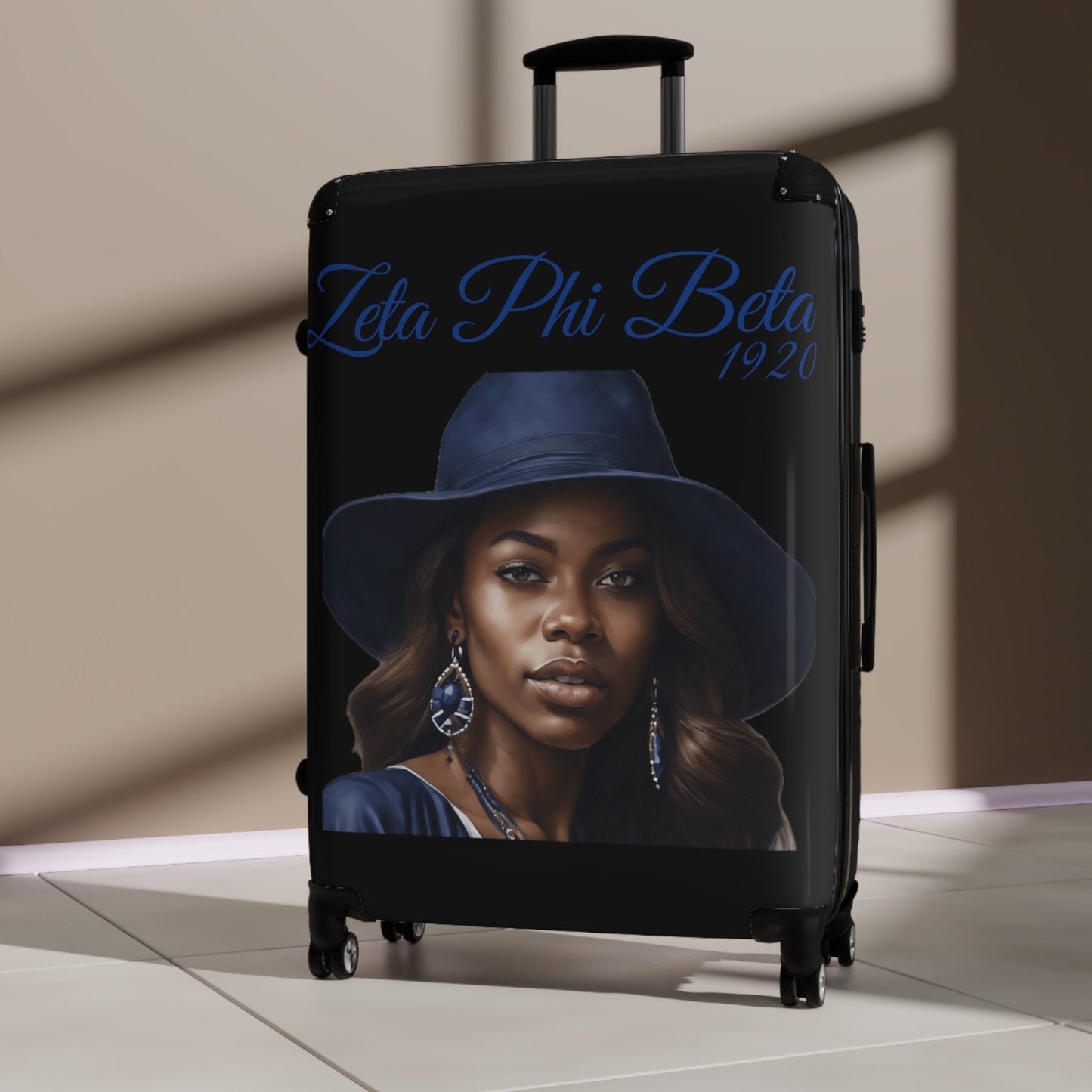 Zeta Phi Beta Hardcase Suitcase: Travel in Style with Sorority Pride