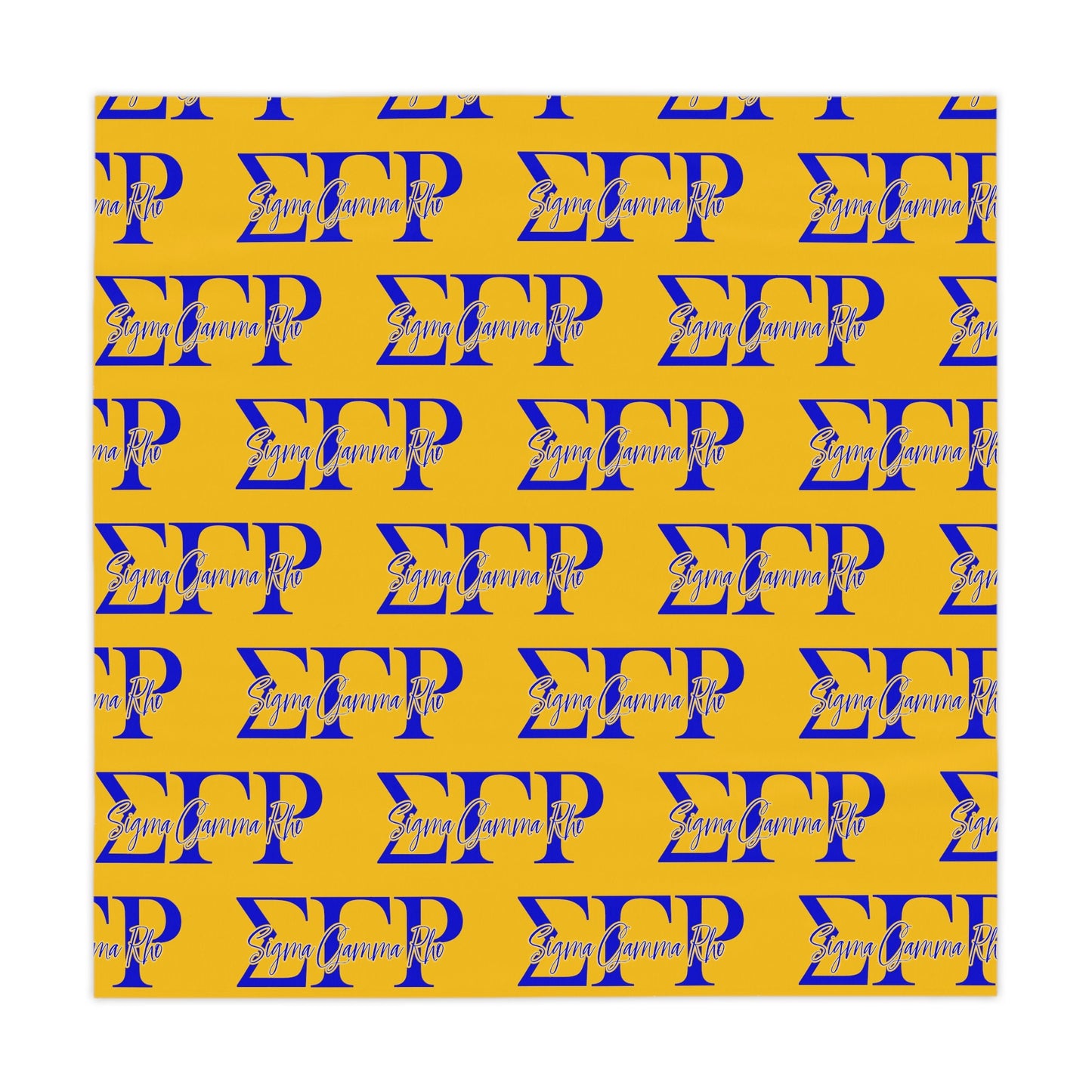 Set the Scene with Our Sigma Gamma Rho Table Cloth for Gatherings!