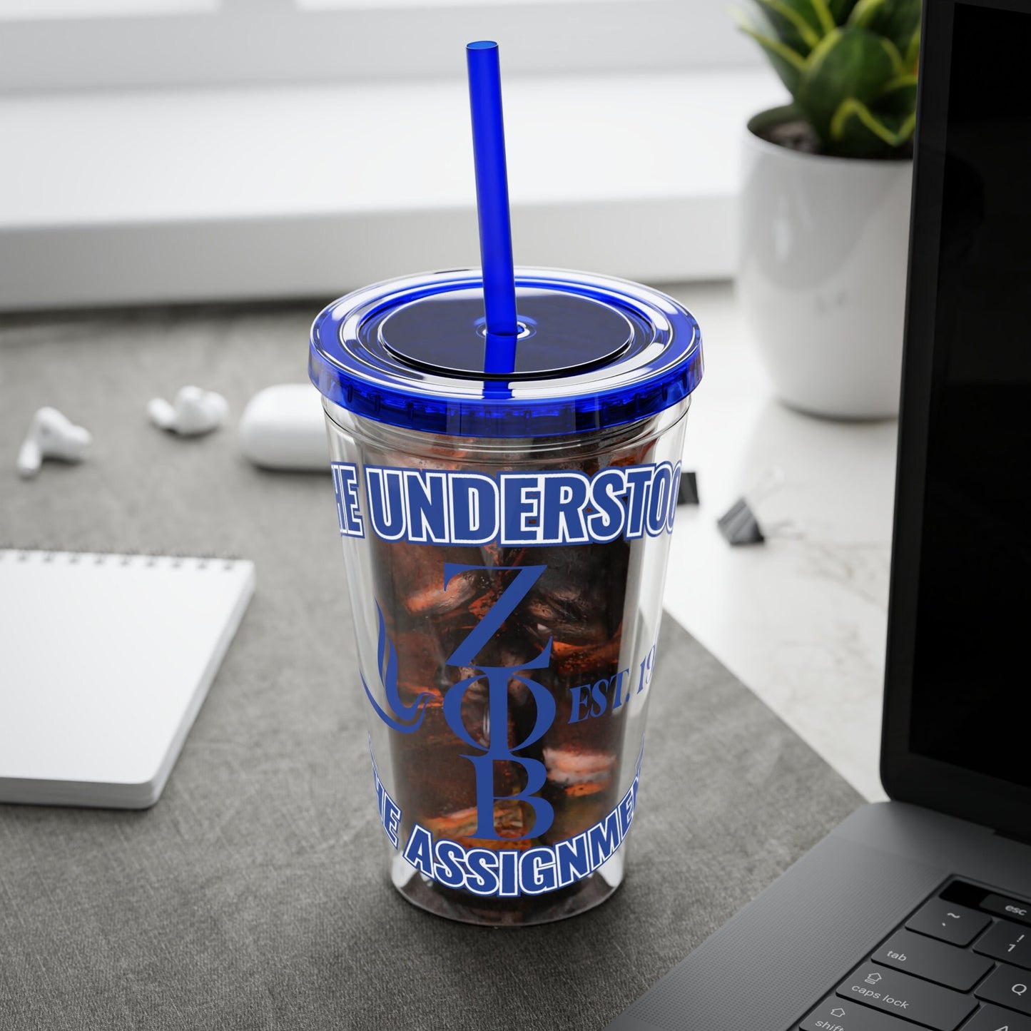 Zeta Phi Beta Sunsplash Tumbler - Empowered Elegance on the Go