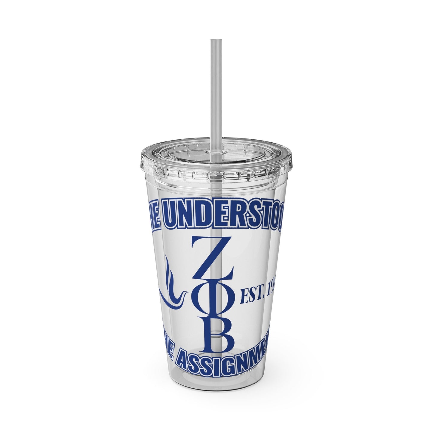 Zeta Phi Beta Sunsplash Tumbler - Empowered Elegance on the Go