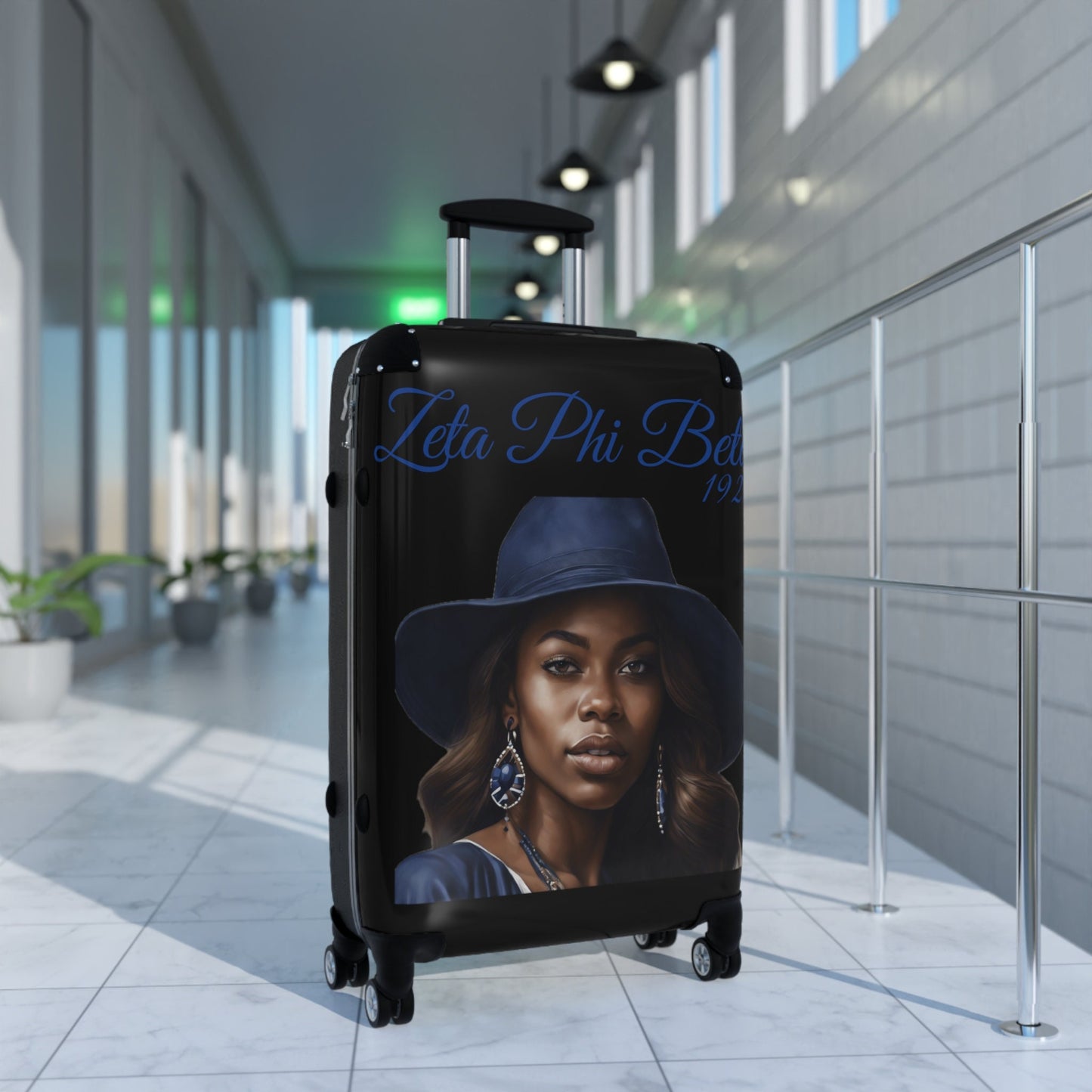Zeta Phi Beta Hardcase Suitcase: Travel in Style with Sorority Pride