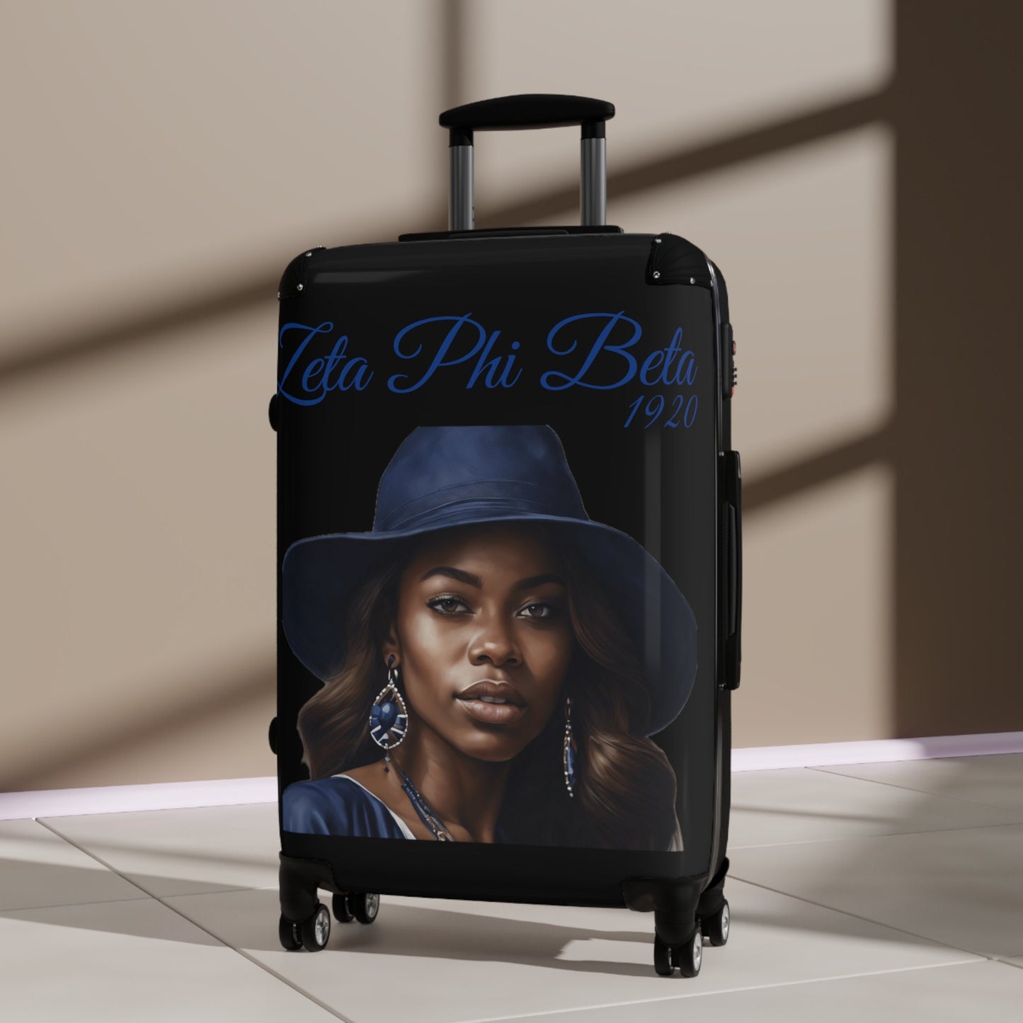 Zeta Phi Beta Hardcase Suitcase: Travel in Style with Sorority Pride