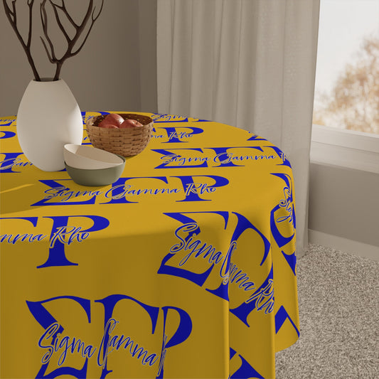 Set the Scene with Our Sigma Gamma Rho Table Cloth for Gatherings!