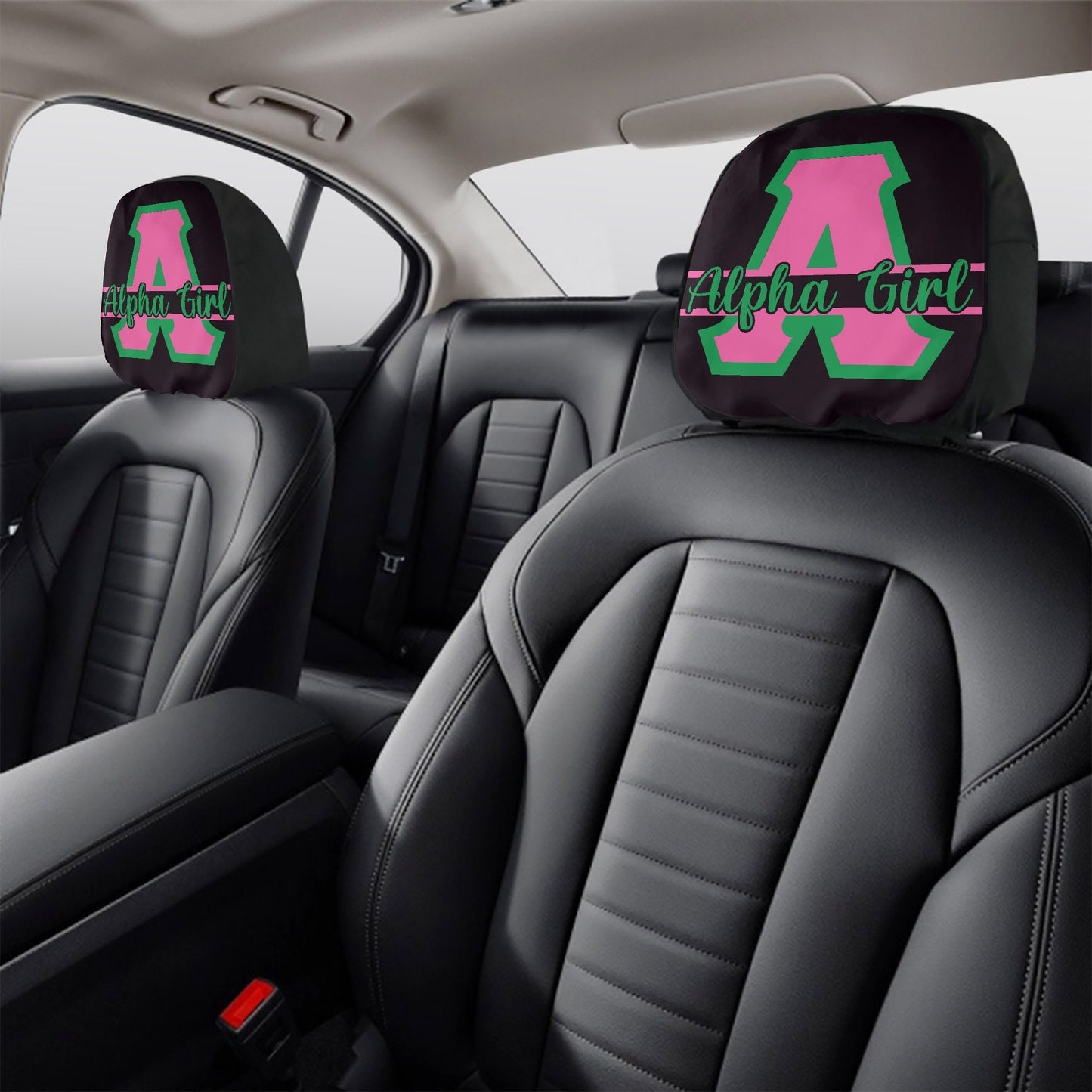 Alpha Kappa Alpha Car Headrest Covers