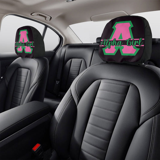 Alpha Kappa Alpha Car Headrest Covers