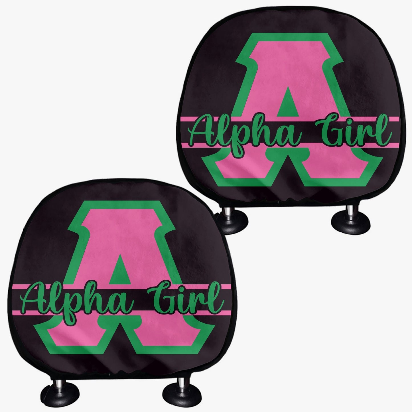 Alpha Kappa Alpha Car Headrest Covers