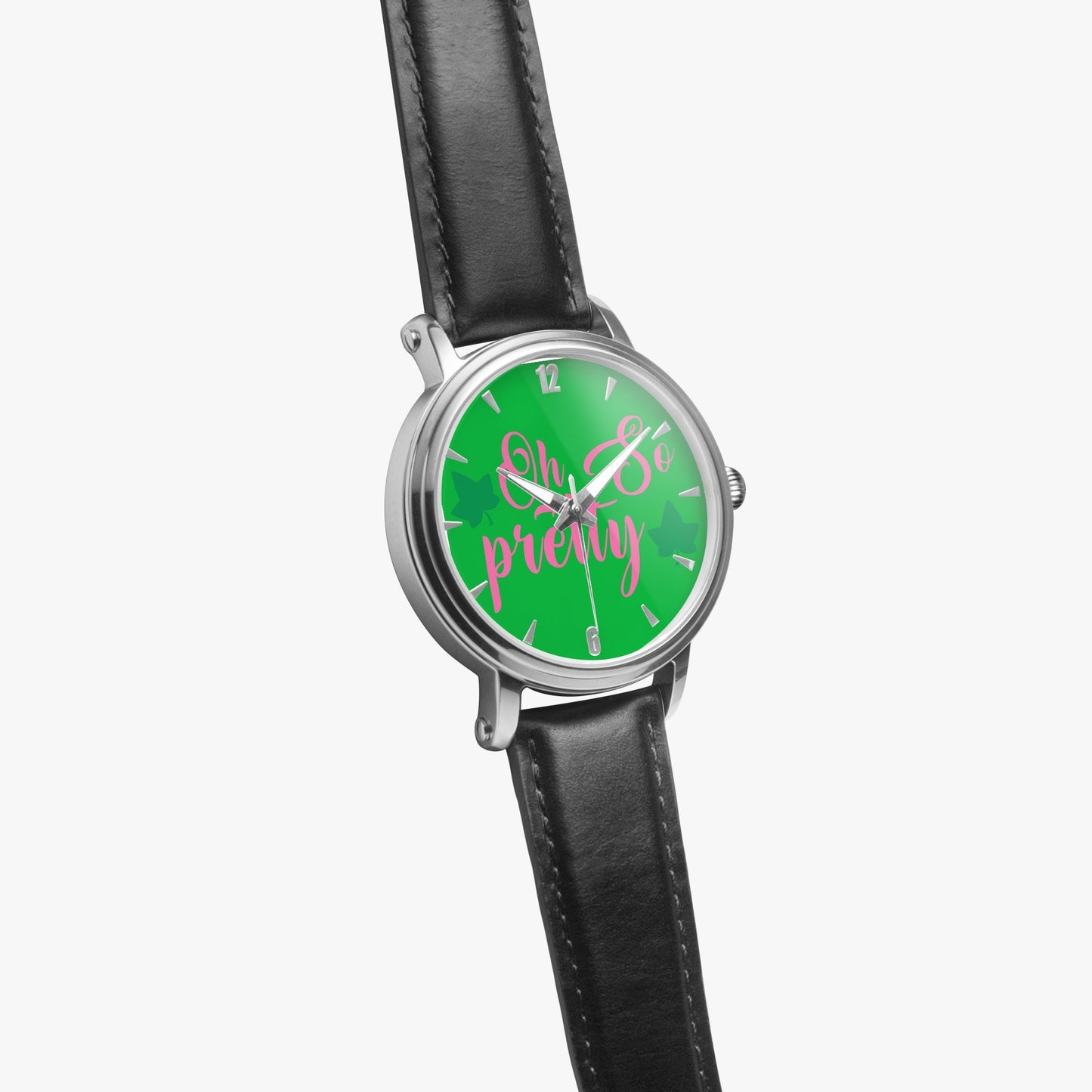 Alpha Kappa Alpha 'Oh So Pretty' 46mm Watch (Silver): Timeless Elegance & Precision