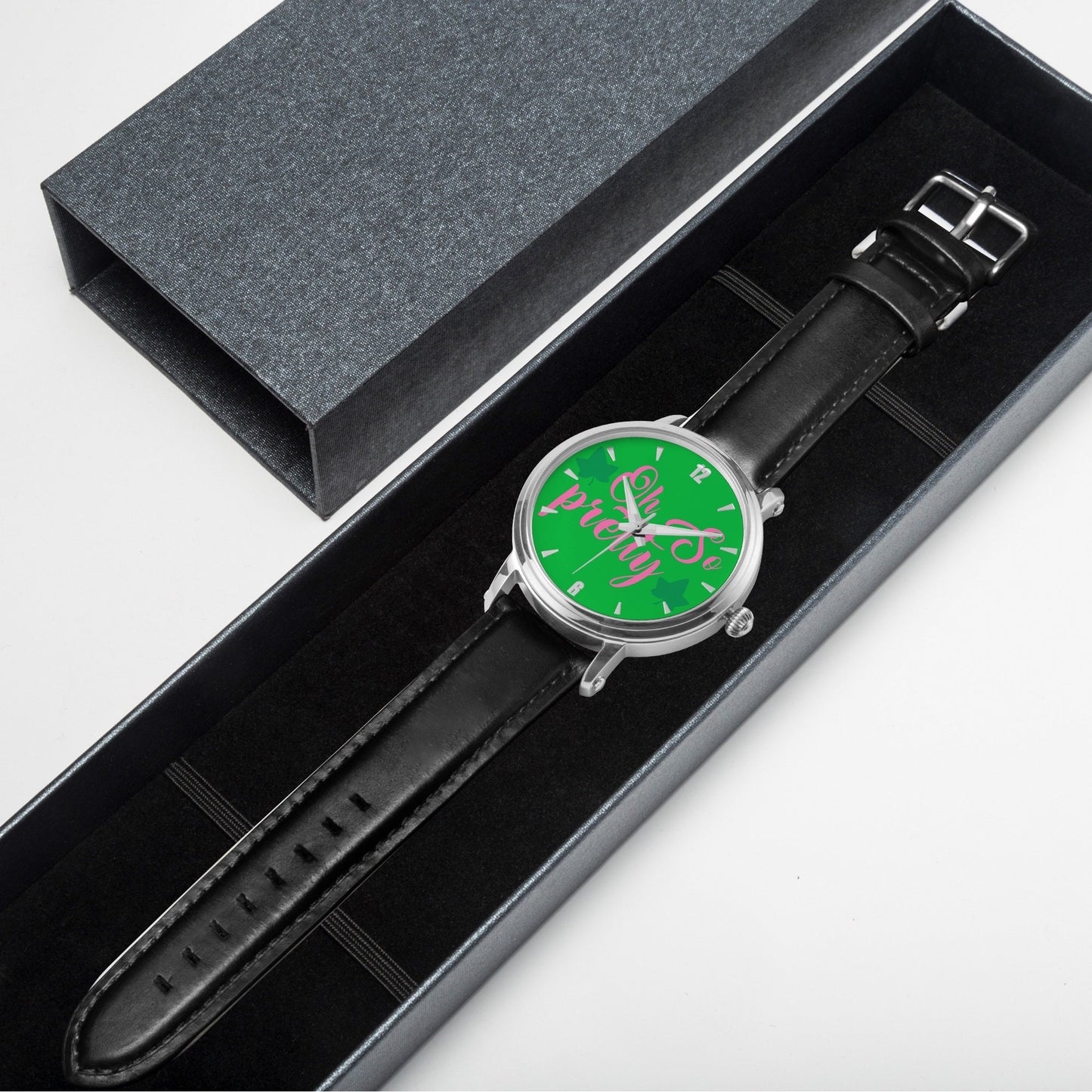 Alpha Kappa Alpha 'Oh So Pretty' 46mm Watch (Silver): Timeless Elegance & Precision