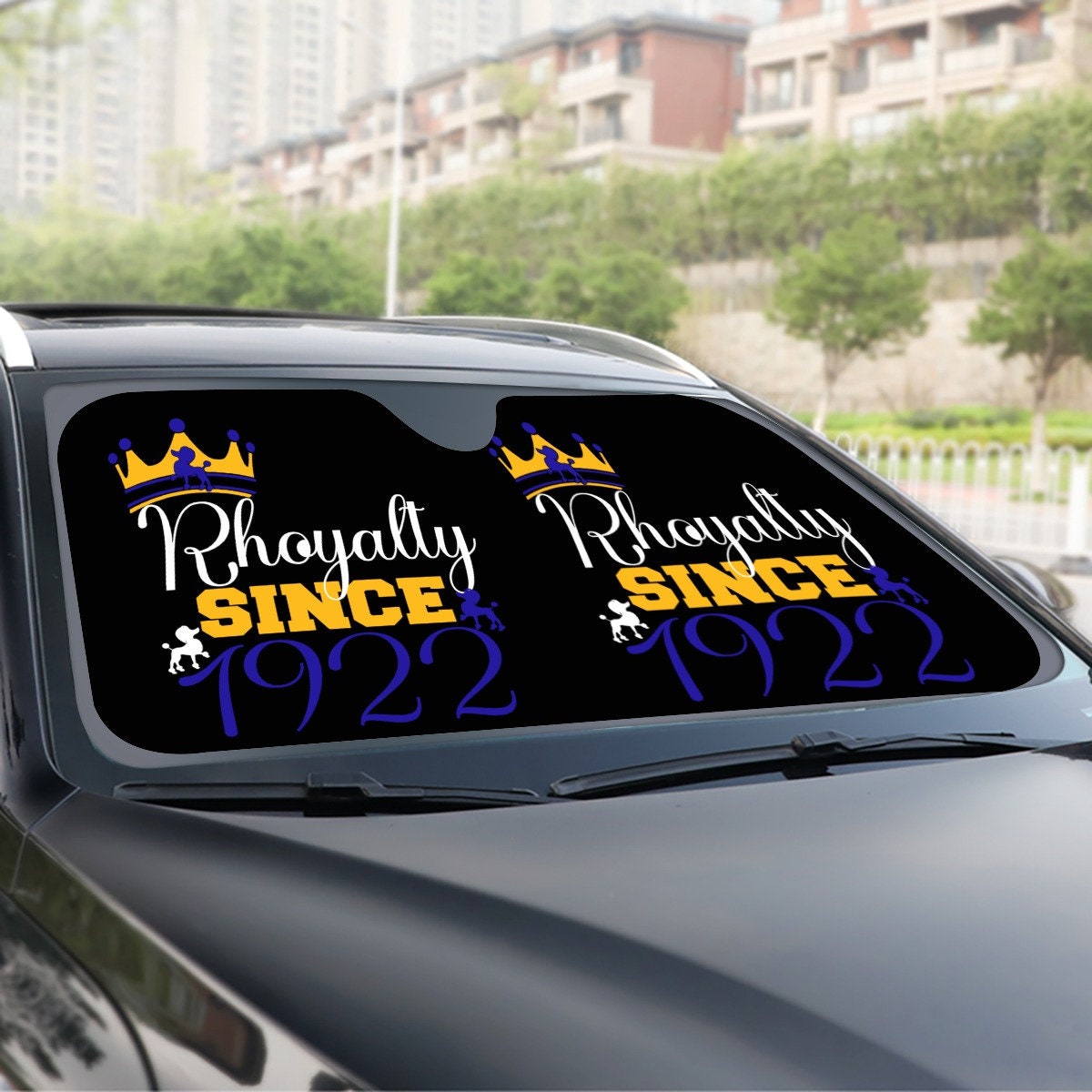 Sigma Gamma Rhoyalty Car Windshield Visor – Regal UV Protection