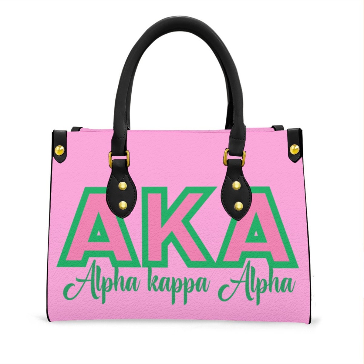 Alpha Kappa Alpha Two-Color Block Tote - Stylish Sorority Pride