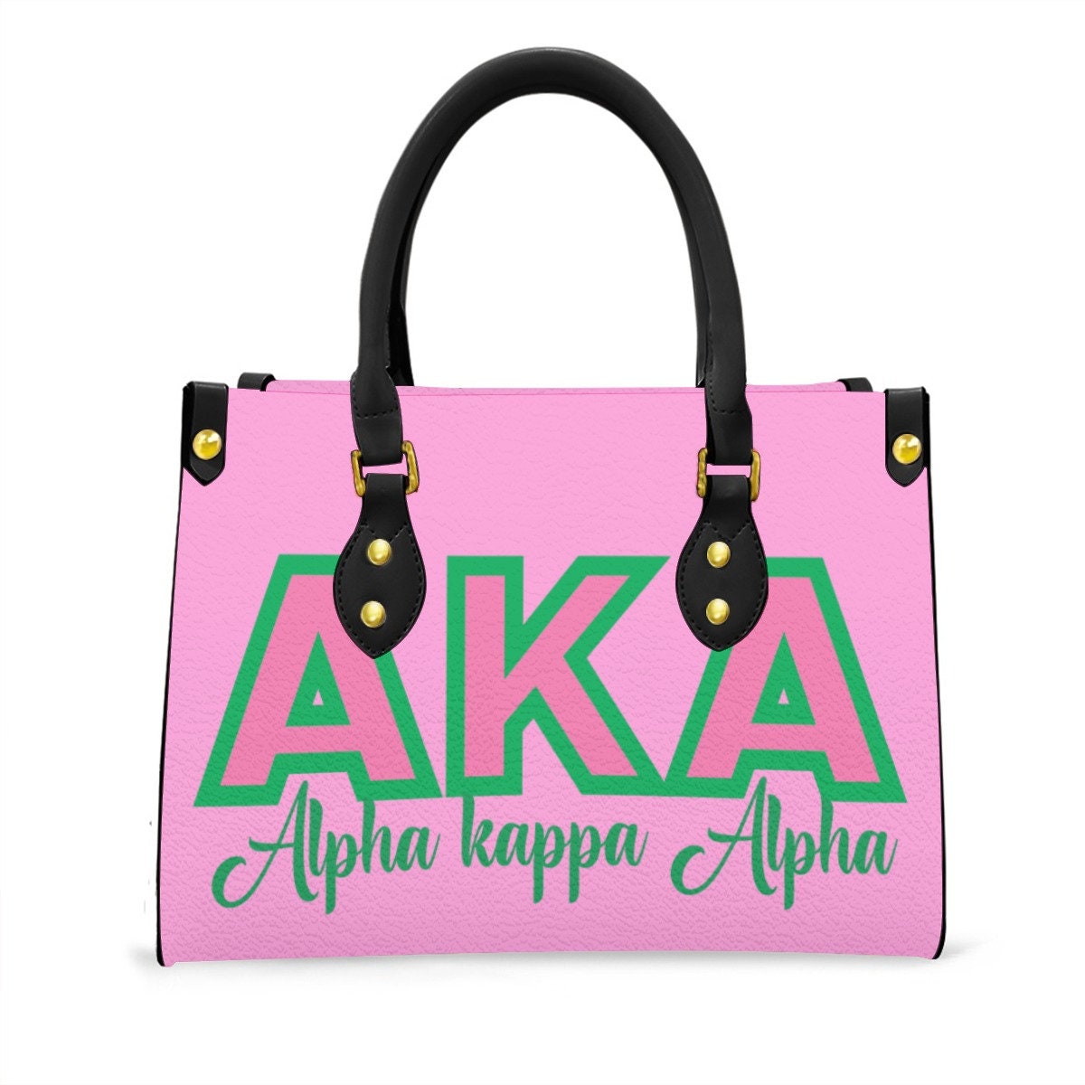 Alpha Kappa Alpha Two-Color Block Tote - Stylish Sorority Pride