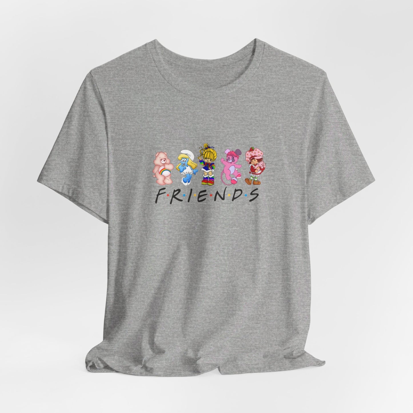 Step into Nostalgia with Our 80's Friends T-Shirt Featuring Rainbow Brite and Pals!