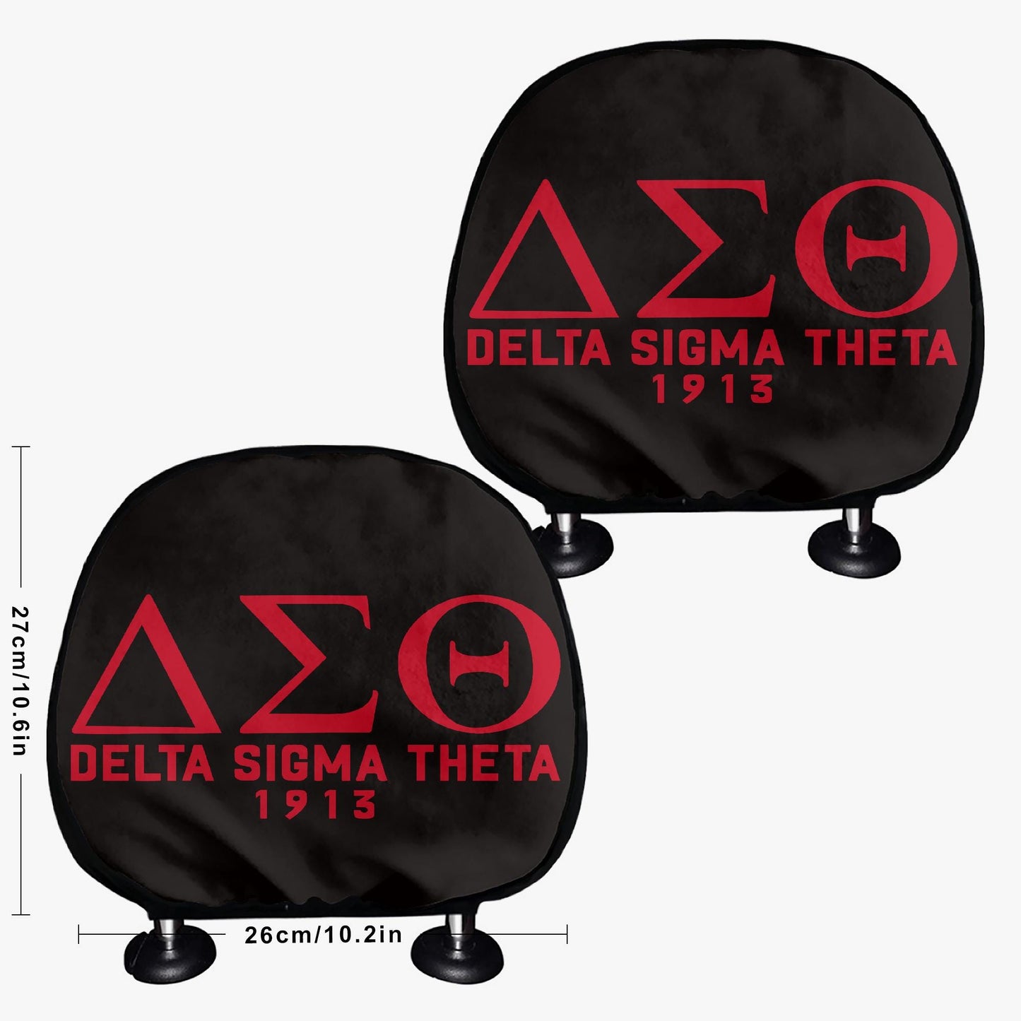 Delta Sigma Theta Headrest Covers – Stylish & Comfortable Car Accessory