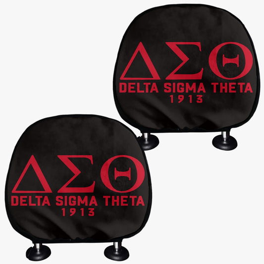 Delta Sigma Theta Headrest Covers – Stylish & Comfortable Car Accessory