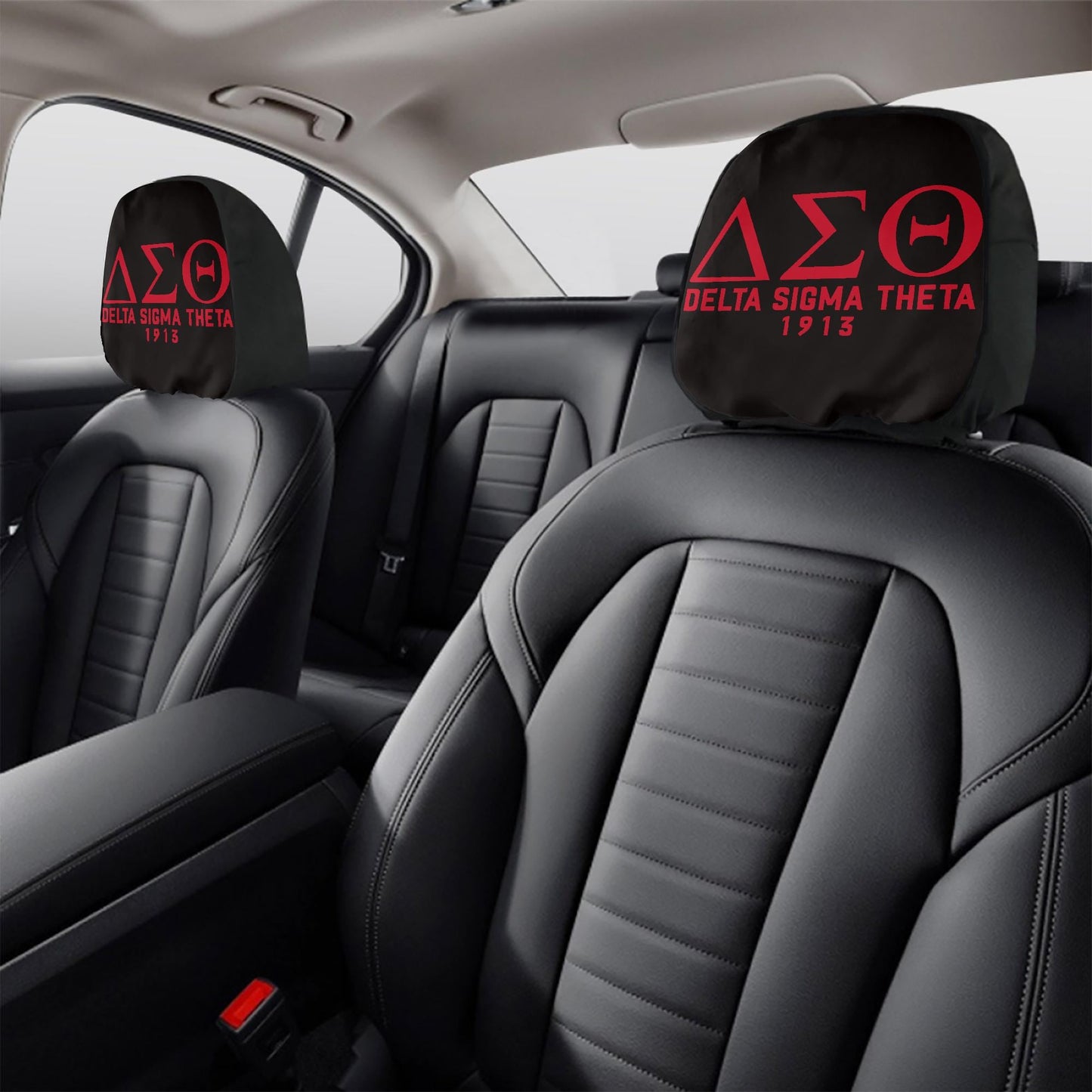 Delta Sigma Theta Headrest Covers – Stylish & Comfortable Car Accessory