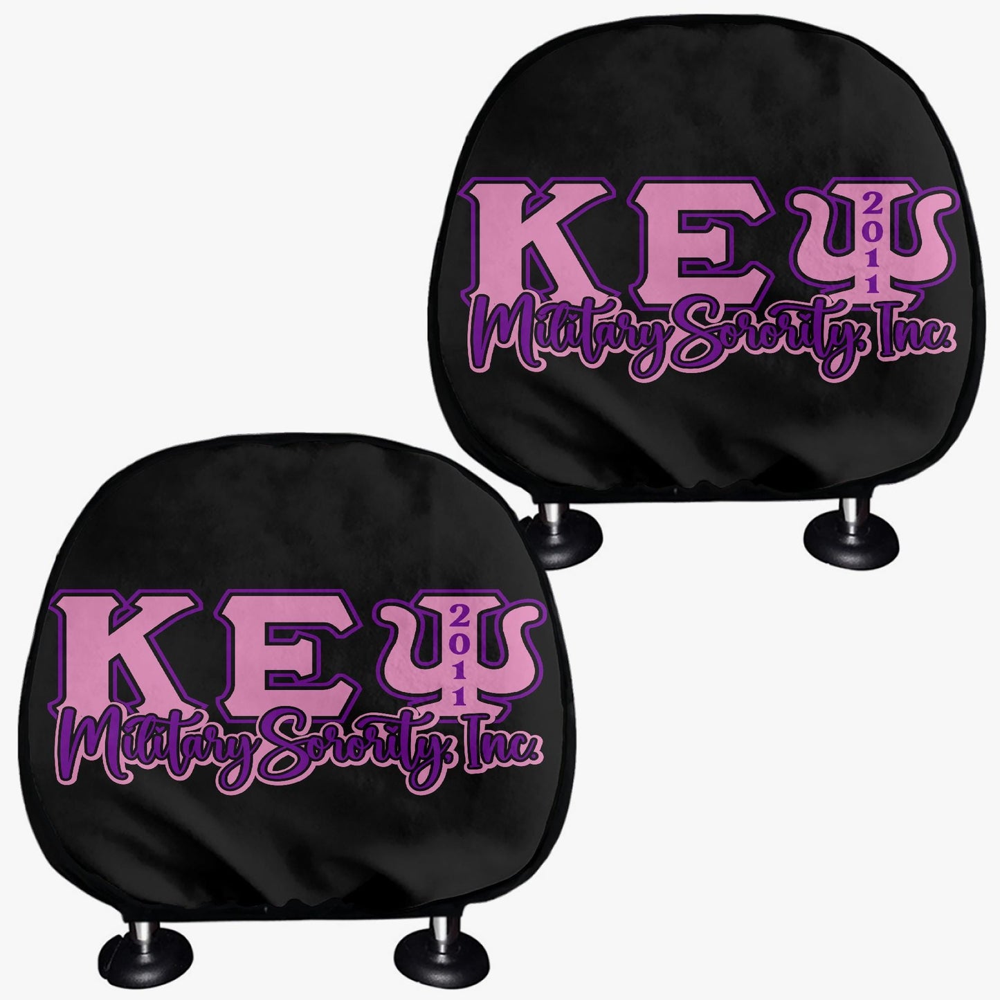 Kappa Epsilon Psi Military Sorority Headrest Covers – Stylish & Comfortable Car Accessory