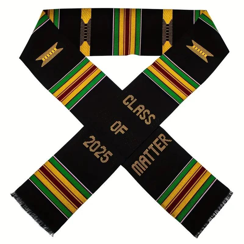 Black Grads Matter Honor Shawl – Celebrate Your Achievement with Pride!