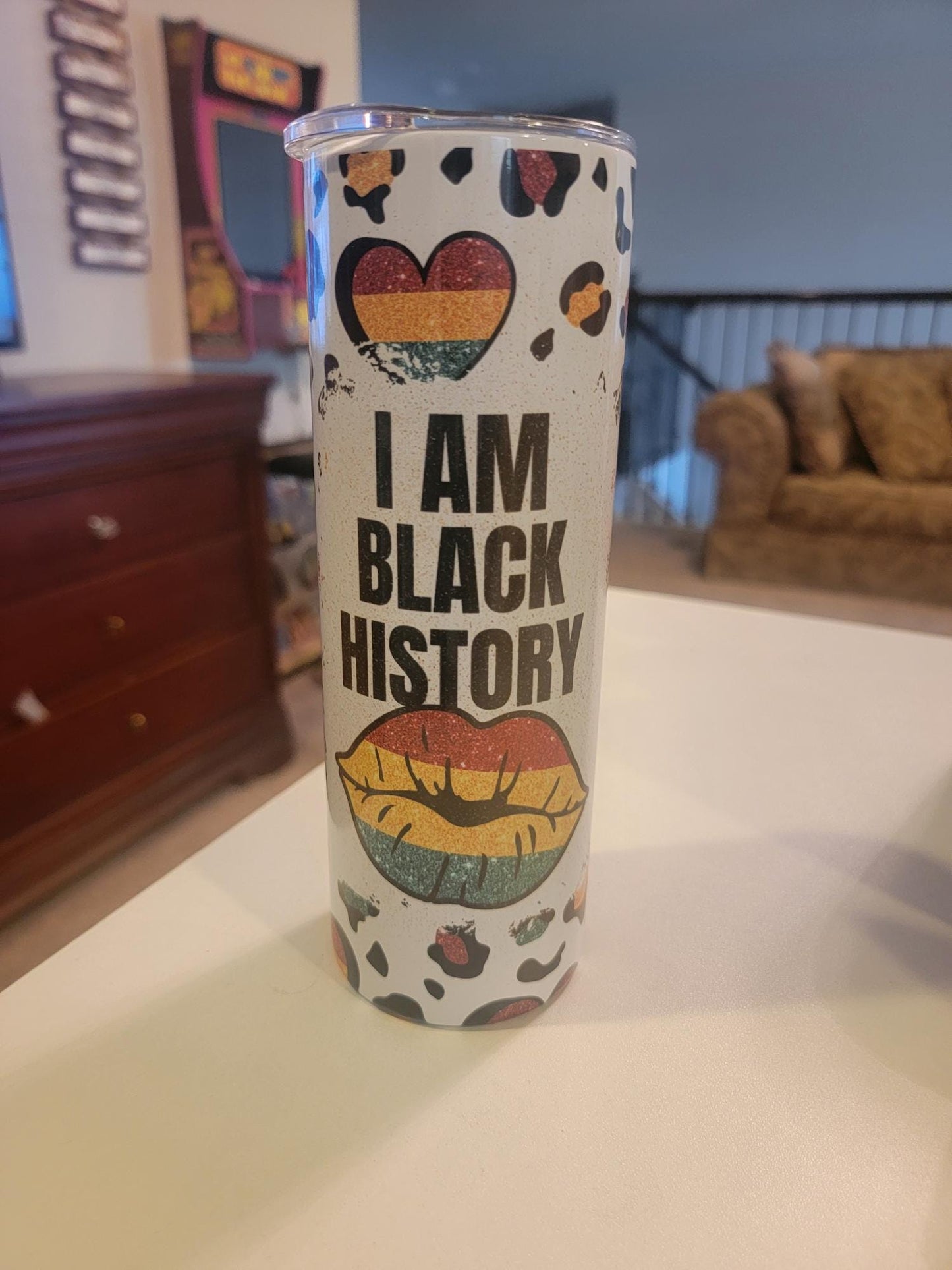 20 OZ Black Culture Stainless Steel Tumbler – Insulated & Stylish!