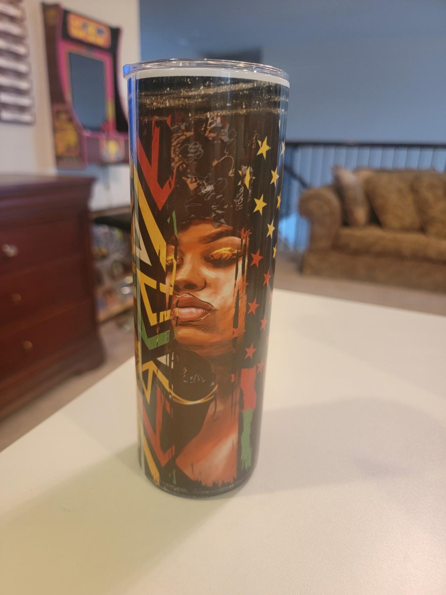 20 OZ Black Culture Stainless Steel Tumbler – Insulated & Stylish!