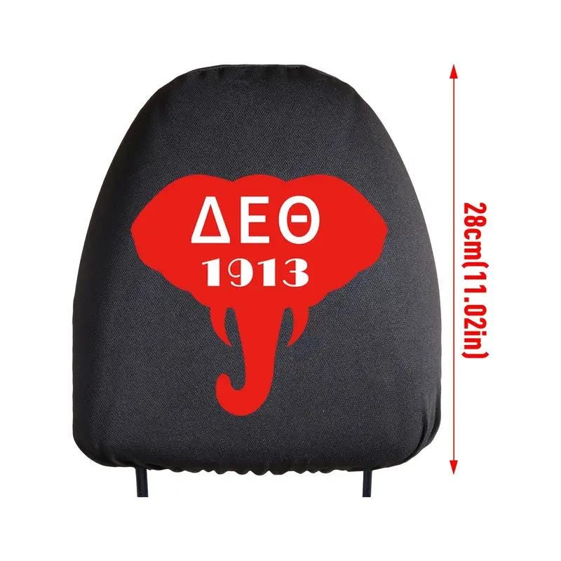 Delta Sigma Theta Headrest Covers – Stylish & Comfortable Car Accessory