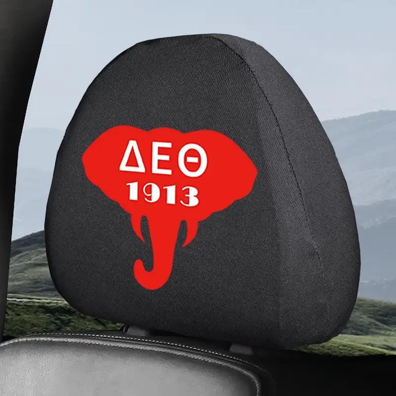 Delta Sigma Theta Headrest Covers – Stylish & Comfortable Car Accessory