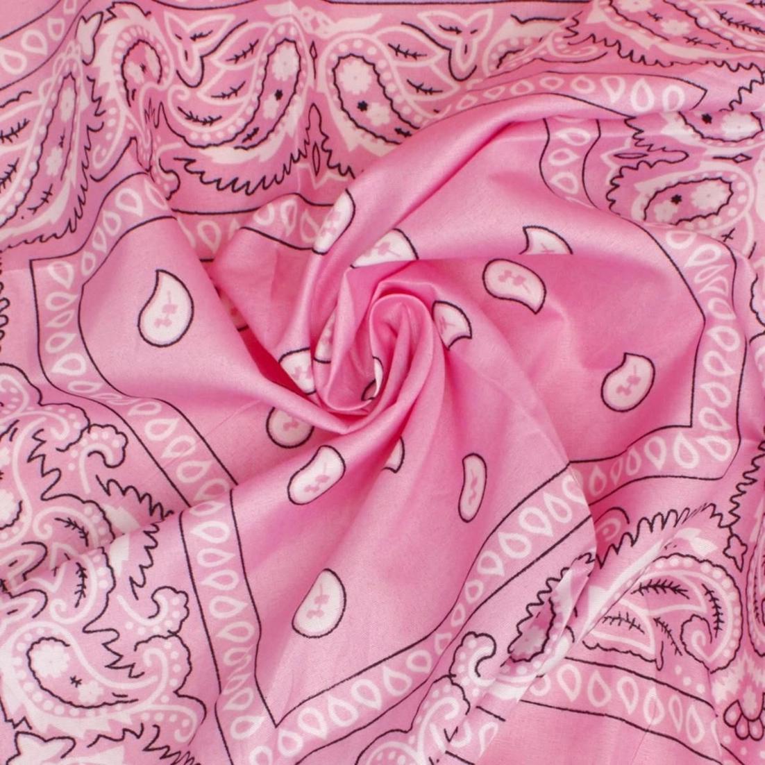 AKA Pink & White Bling Fringe Bandana Necklace
