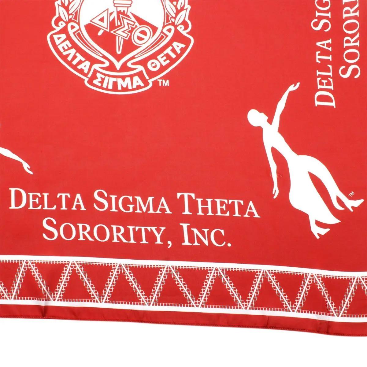 DST Red Scarf – Lady Fortitude & Shield Design (35.5")