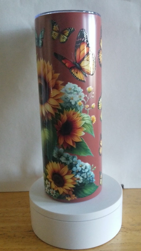 VDTFDW- 20 oz Stainless Steel Tumbler | Sunflower 1